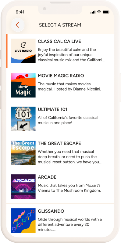 Mobile app screen 1
